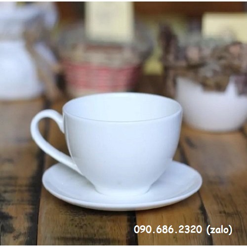 Tách dĩa uống cà phê capuchino sứ Minh Long - tách dĩa uống cà phê