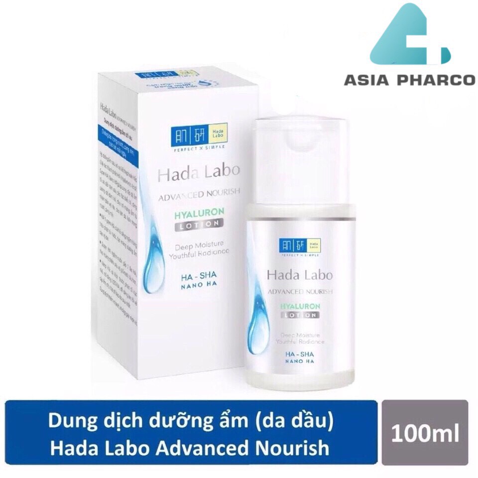 Hada Labo Advanced Nourish Hyaluron Lotion – Dung Dịch Hada Labo Dưỡng Ẩm Tối Ưu (Dành Cho Da Dầu)