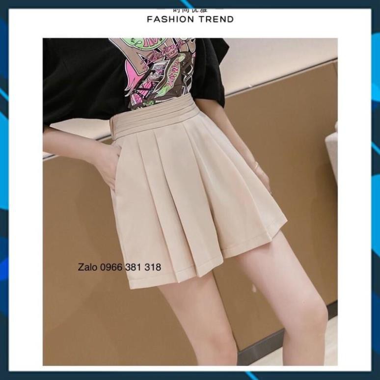 Quần giả váy,quần short nữ giả váy cạp xếp ly chất tuyết mưa cao cấp tôn dáng mã leg208 | BigBuy360 - bigbuy360.vn