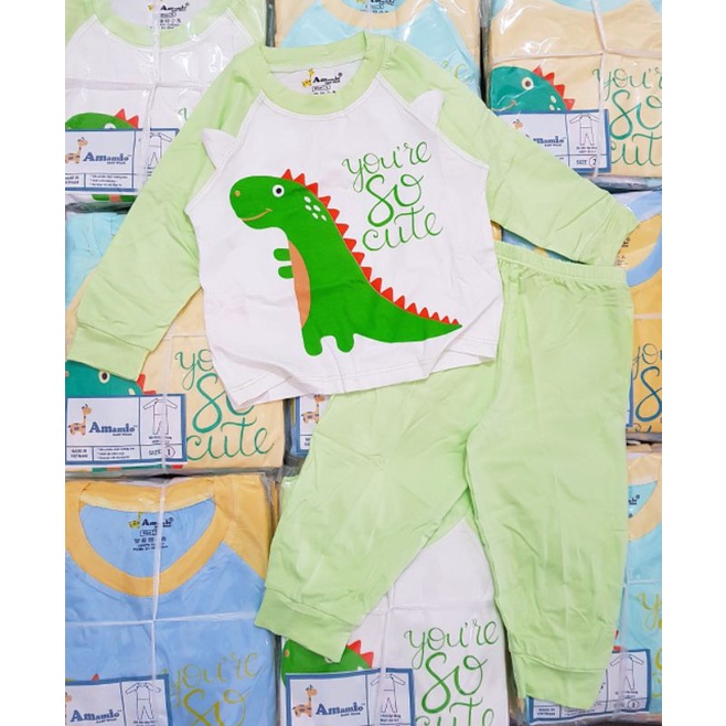 {8-16kg} Bộ Thun Lạnh Dài Tay Sài Gòn cho bé trai size nhí (hàng công ty đẹp)
