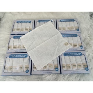 Khăn sữa, khăn mặt cho bé Comfybaby 34x34cm 100% cotton ( set 5 khăn)