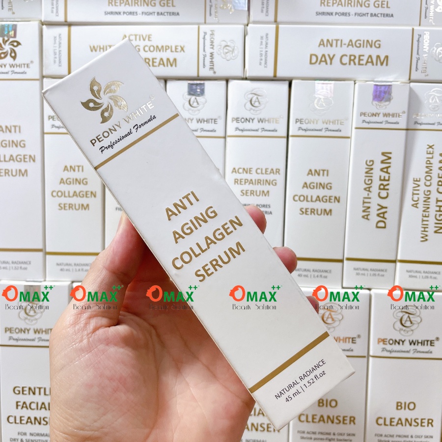 TINH CHẤT PEONY WHITE COLLAGEN - ANTI AGING - GIẢM NÁM - TRẮNG DA - CHỐNG DỊ ỨNG - CHỐNG GIÃN MAO MẠCH 40-45ml