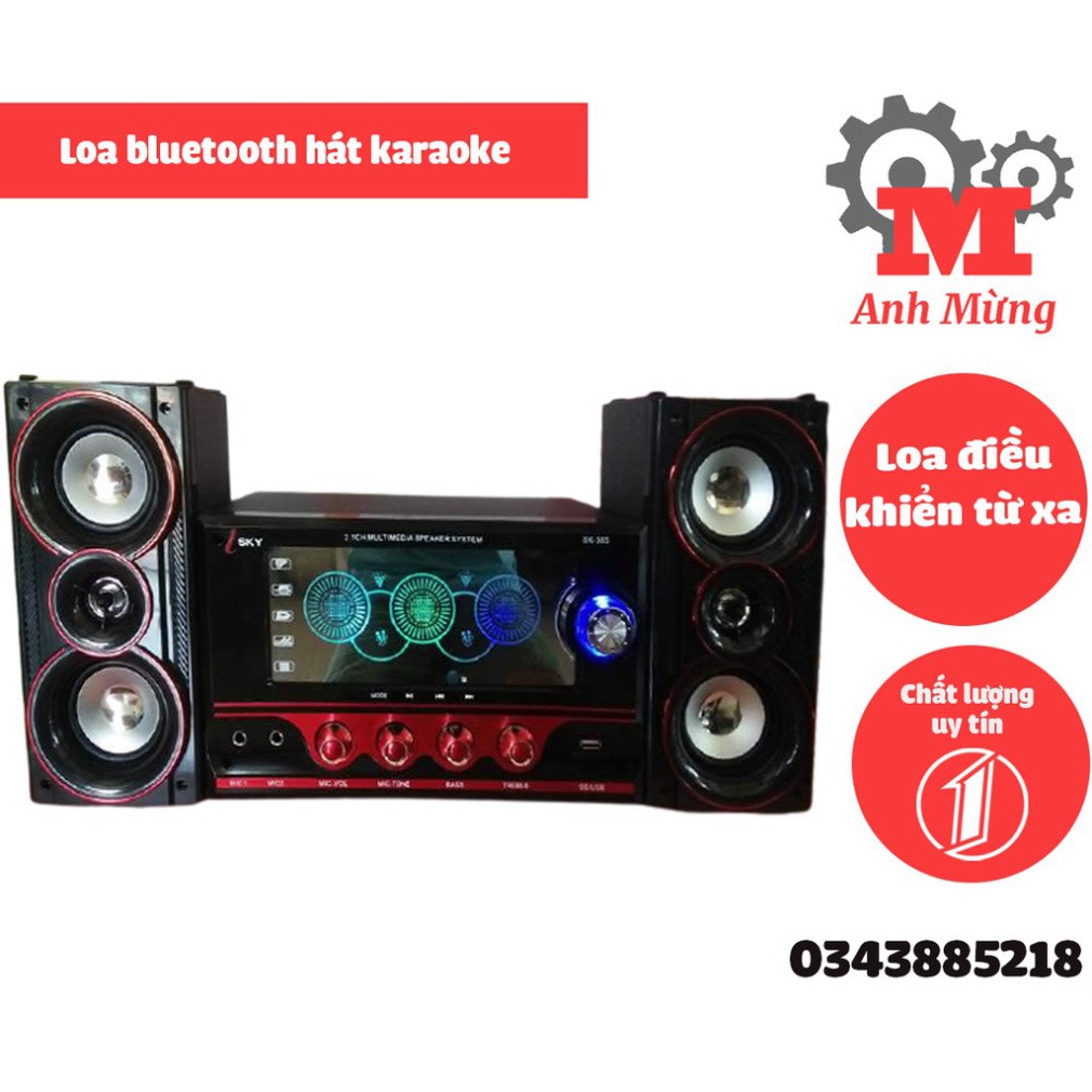 Loa Bluetooth, loa karaoke mini có điều khiển từ xa tiện lợi có nhiều tính năng