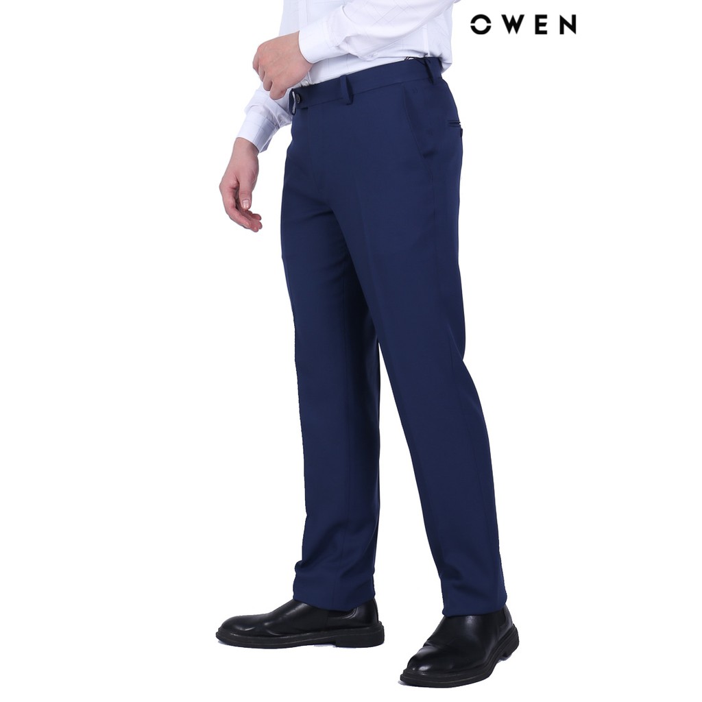 Quần tây nam Owen Slimfit màu xanh navy - QS20667L0