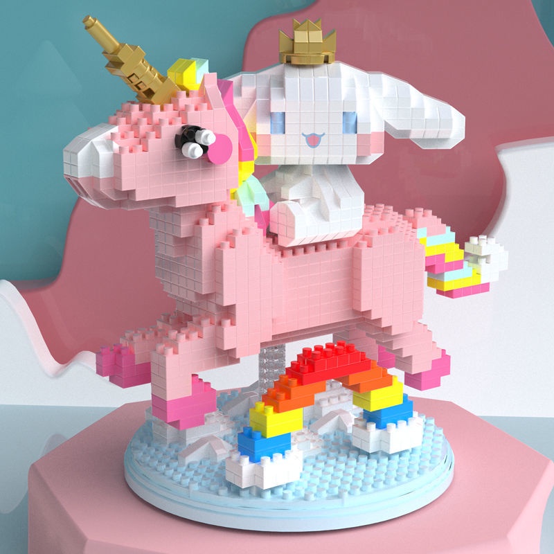 logo xếp hình Đồ Chơi Lắp Ráp Mô Hình Lego Kỳ Lân Sáng Tạo Phù Hợp Làm Quà Sinh Nhật Cho Bé Gái
