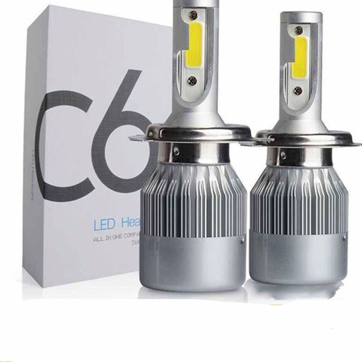 Bộ 2 đèn led C6 chân H4 LED headlight 36W/3800LM cho Ô Tô