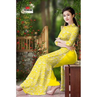 vải áo dài hoa cúc