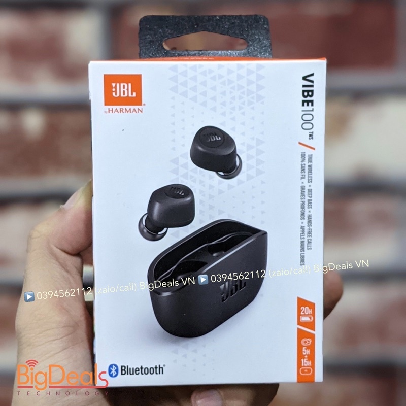 Tai nghe true wireless JBL VIBE 100TWS New chính hãng - USEDVN