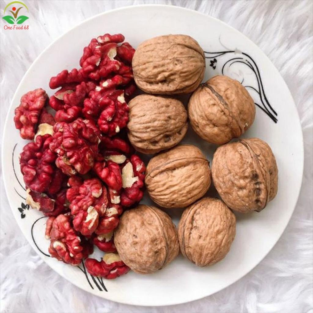 Hạt Óc Chó Đỏ Hartley Mỹ Onefood68, Quả Óc Chó Đỏ Nguyên Vỏ Sấy Chín Hạt Dinh Dưỡng Siêu Tốt Cho Mẹ Bầu, Trẻ Em