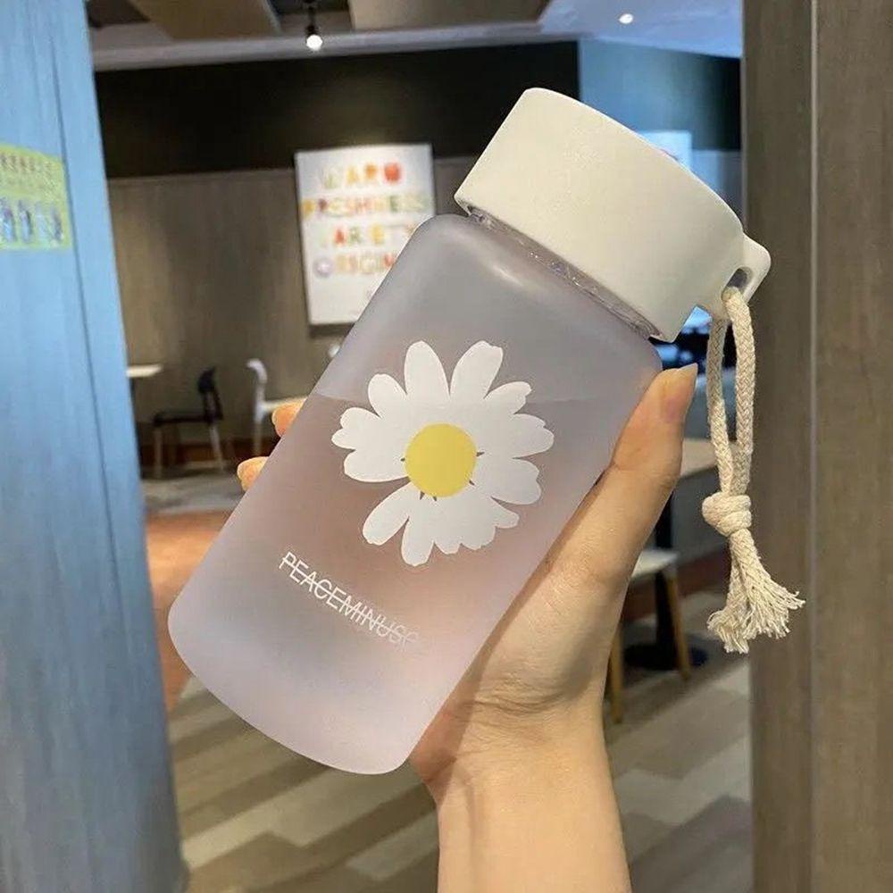 Bình Nước Nhựa Trong Suốt Dung Tích 500ml Kèm Dây Thừng Tiện Dụng Mang Theo Du Lịch