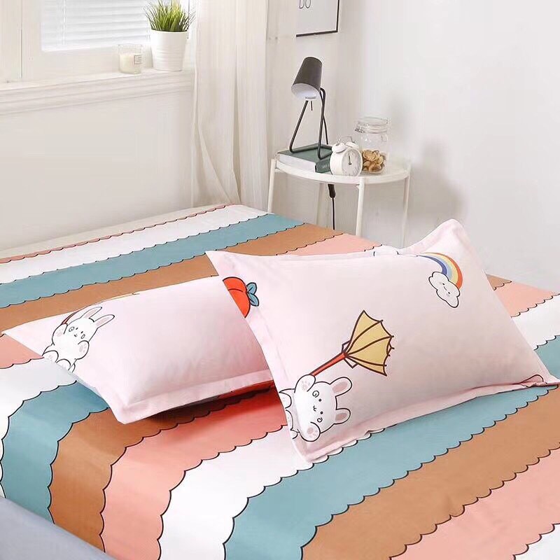 Bộ Chăn Ga Cotton POLY BÉ TAI THỎchăn, ga, cotton, ga nệm, chăn ga, cotton poly, chăn nệm, chăn ga gối, bedding️