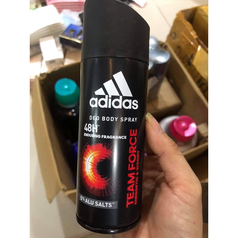 Xịt khử mùi toàn thân nam Adidas Team Force 150ml nội địa Usa