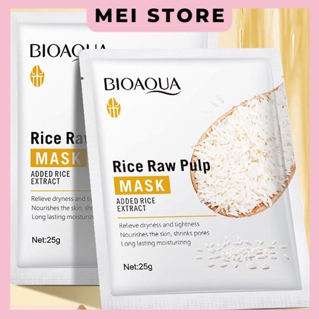 Mặt Nạ Gạo Bioaqua Rice Raw Pulp Mask Dưỡng Ẩm Thu Nhỏ Lỗ Chân Lông