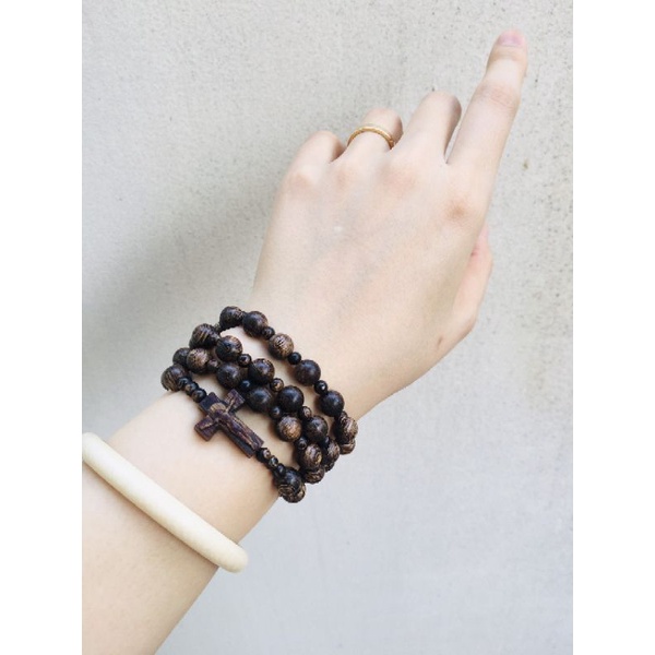 Chuỗi Vòng Mân Côi Trầm Sánh Chìm Giúp Lần Hạt Đọc Kinh