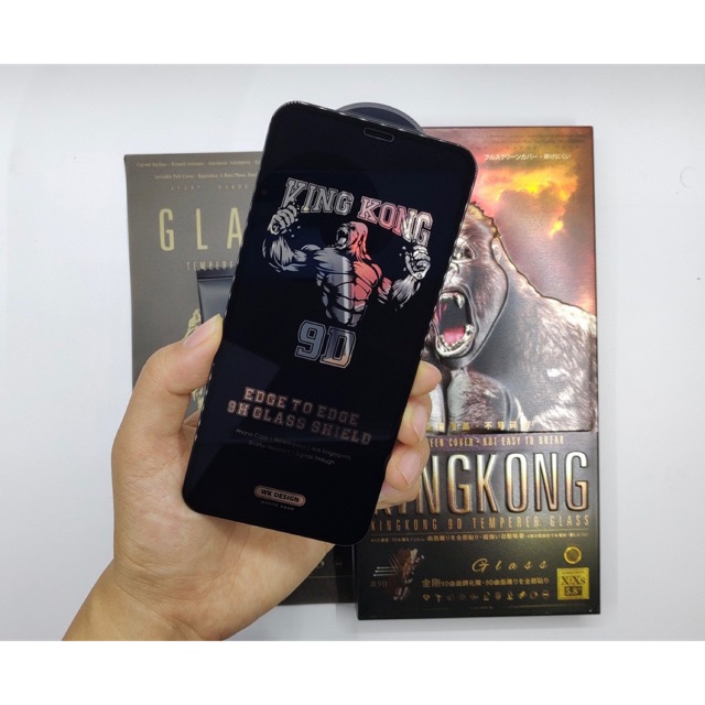 Siêu kính cường lực 9D WK King Kong cho iphone 7/8plus, X/ Xs, Xs mã.