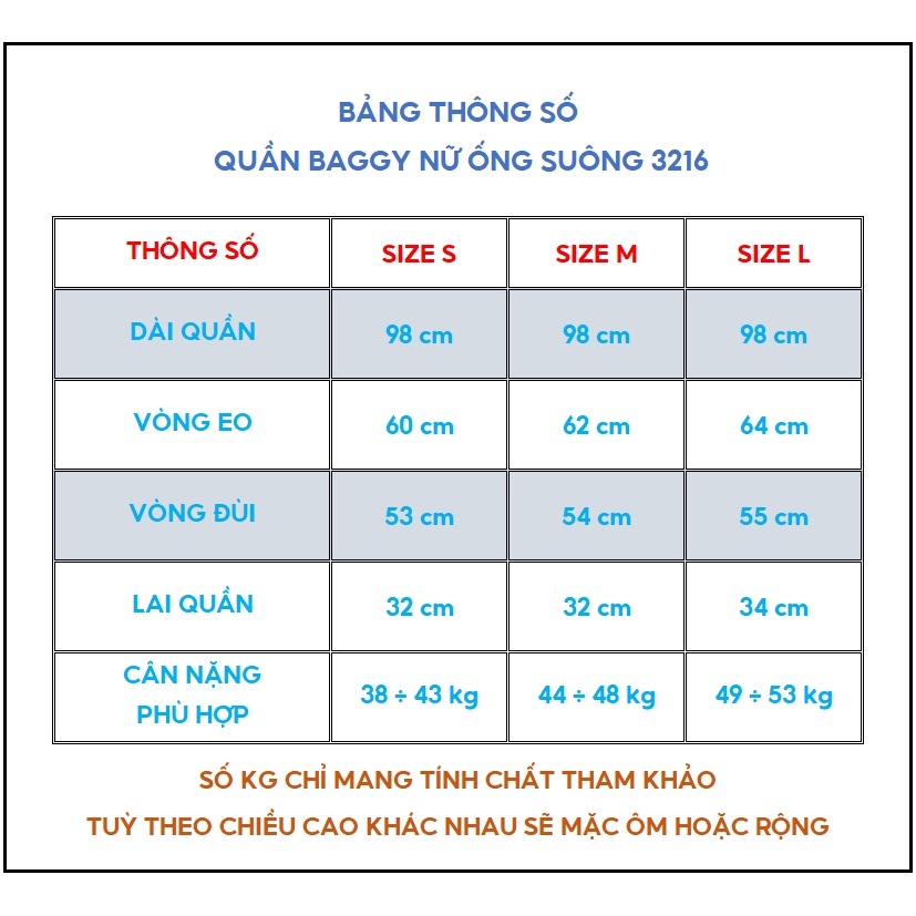 Quần baggy Nữ dáng suông lưng cao 2 nút phong cách Hàn quốc M Fashion 3216