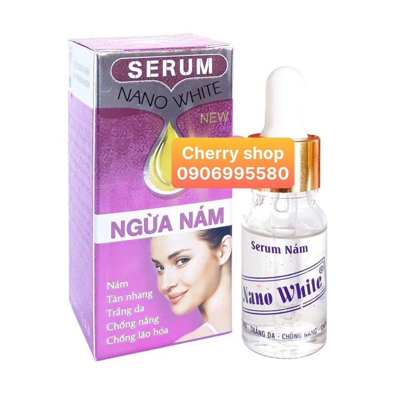 Serum Nám Tàn Nhang Trắng Da Chống Nắng Chống Lão Hóa - Serum Nano white 10ml