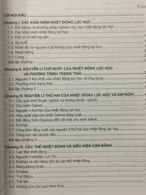 Sách - Giáo trình Vật lí thống kê và nhiệt động lực học Tập 1: Nhiệt động lực học