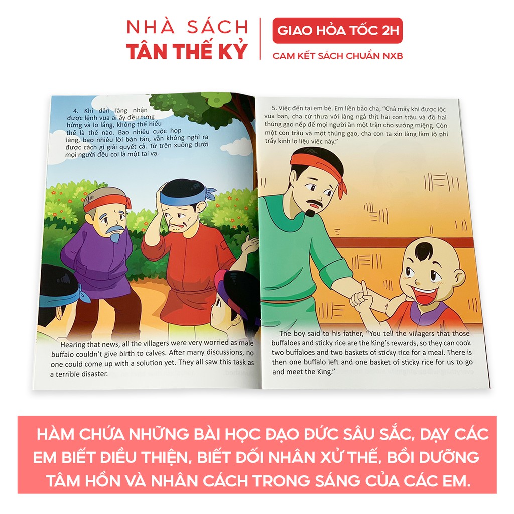 Sách - Truyện cổ tích Việt Nam chọn lọc song ngữ Việt Anh (Bộ 10 cuốn)