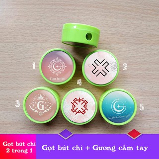 Gọt bút chì GFriend 2 trong 1 (gọt bút chì + gương cầm tay)