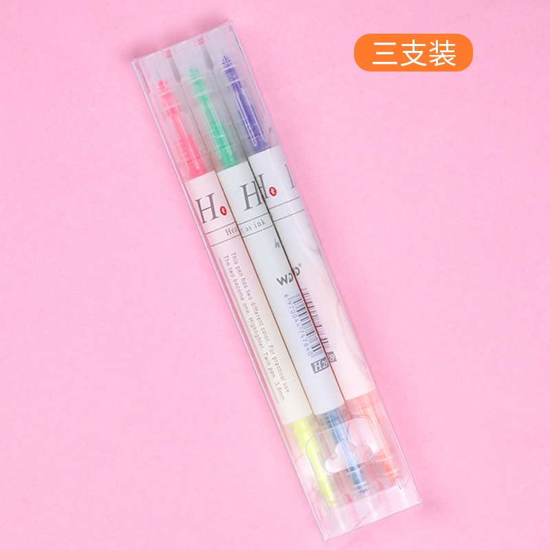 1 Túi Bút Đánh Dấu Hai Đầu Màu Dạ Quang Dùng Cho Học Sinh Sử Dụng Với Bút Đánh Dấu Đặc Biệt Với Một Bút Đánh Dấu