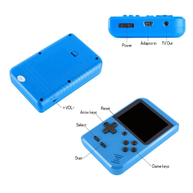 Máy Chơi Game Cầm Tay 500 Trò Trong 1 Phong Cách Retro