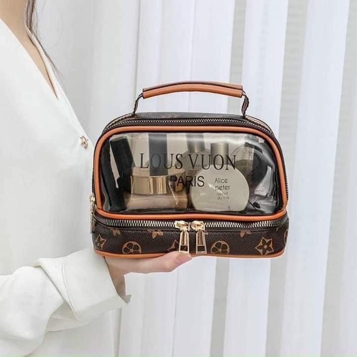 TÚI ĐỰNG MỸ PHẨM SIZE NHỎ GỌN, DU LỊCH TIỆN DỤNG, HÀNG NHỰA TRONG SUỐT