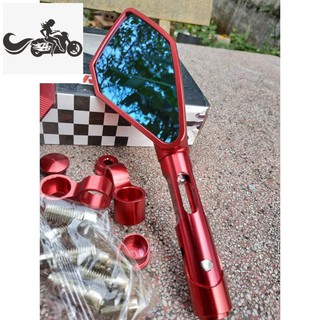Gương Chiếu Hậu Rizoma 5 Cạnh Loại 1 - Đỏ (1 Cái)