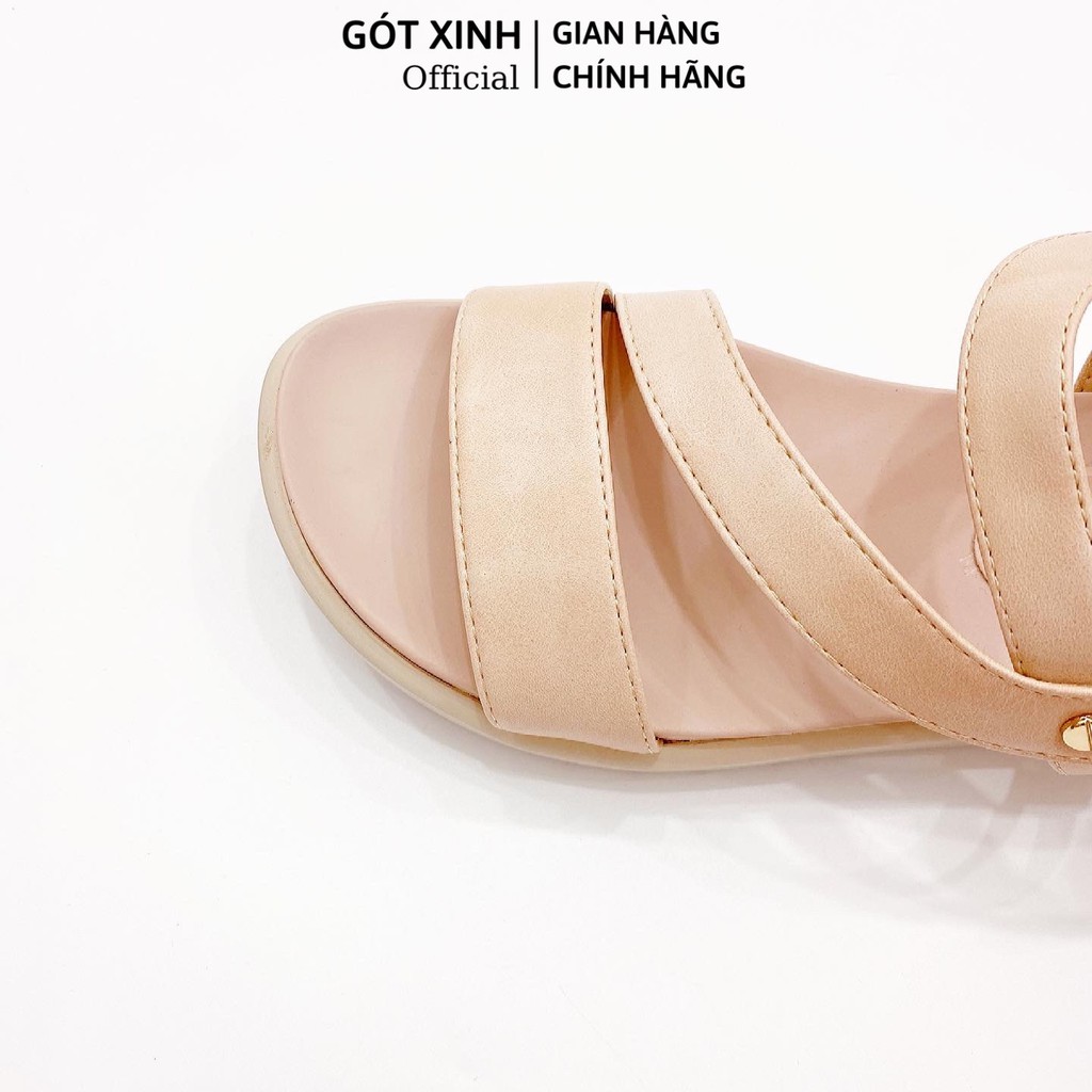 Sandal Chéo Gót Xinh GX296 Đế Bằng Cao 2cm