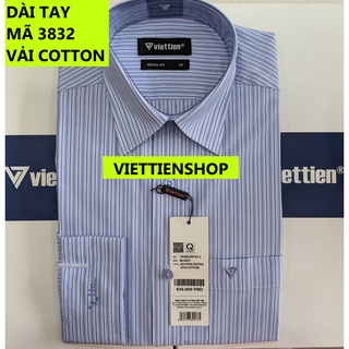 (3832 SL) ÁO SƠ MI VIỆT TIẾN DÀI TAY KẺ SỌC