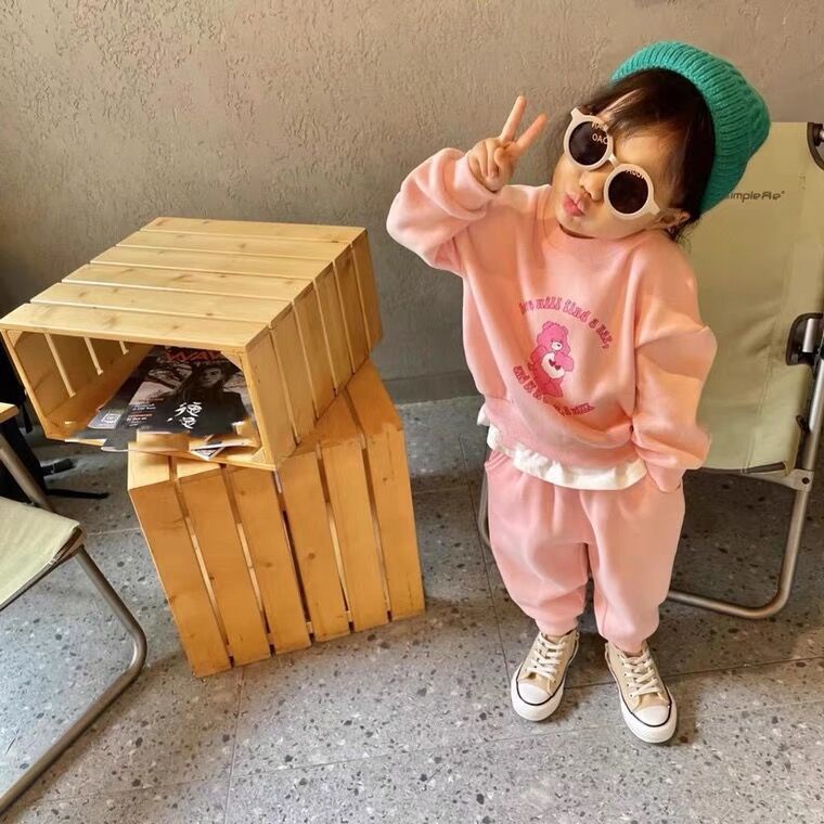 [Babycat] Hàng Có Sẵn Áo Sweater Giả Hai Mảnh Phong Cách Nhật Bản Hàn Quốc Nhật Bản Mùa Xuân Thu Giản Dị Dành Cho Bé Gái