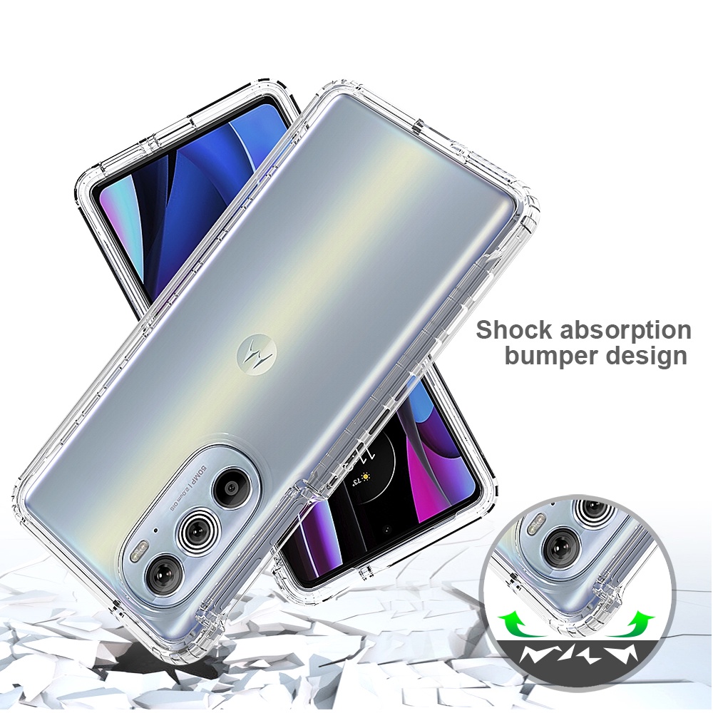 Ốp Điện Thoại TPU Mềm Trong Suốt Bảo Vệ 360 Độ Cho Motorola Moto Edge 30 Pro X30 Plus 2022