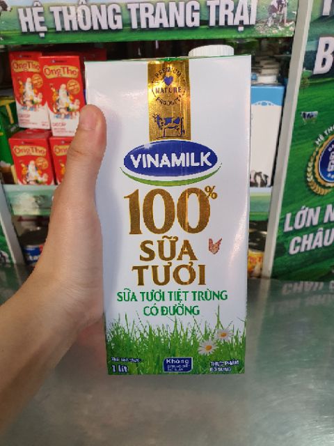 Sữa vinamilk 1 lít có đường/ không đường/ ít đường