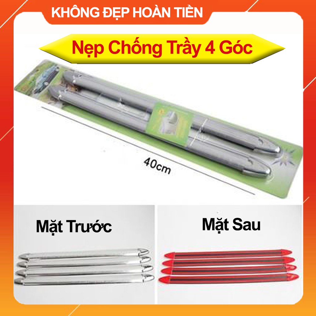 Nẹp Chống Va Đập, Nẹp Chống Trầy Xước 4 Góc Xe - Dùng Cho Các Loại Xe Ô Tô