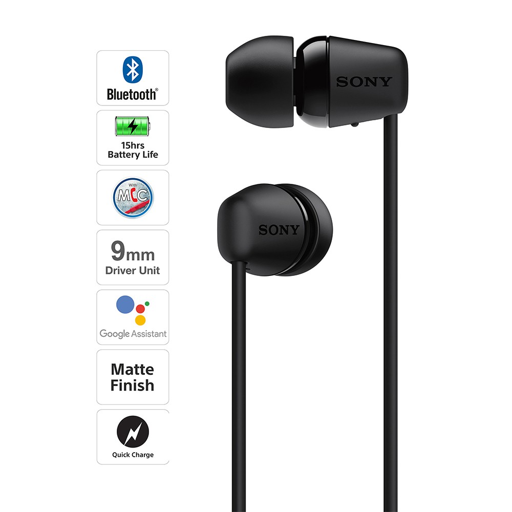 [Mã 267ELSALE hoàn 7% đơn 300K] Tai Nghe Bluetooth Sony WI-C200 Chính Hãng