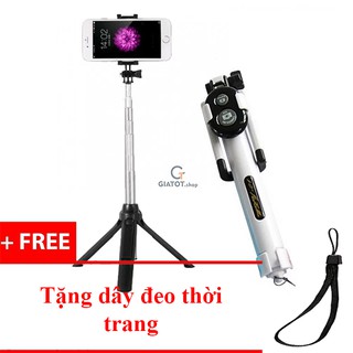 Gậy chụp ảnh bluetooth kiêm giá đỡ chụp ảnh 3 chân, hàng đẹp Smarttnt.vn