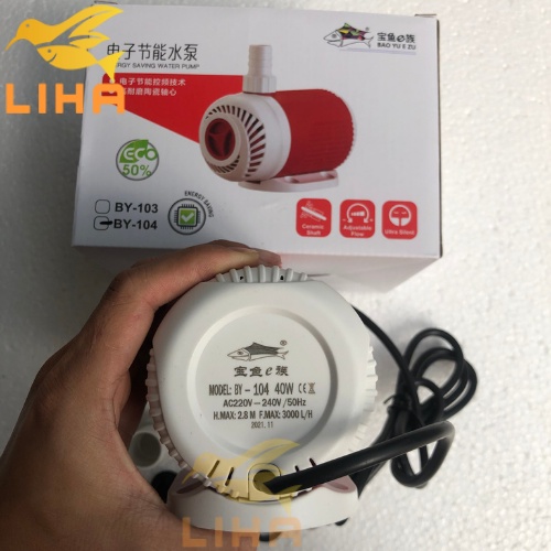 Máy Bơm Bể Cá Baoyu BY104 (40W-3000L/H-2.8M) - Máy Bơm Lọc Nước Cho Hồ Cá