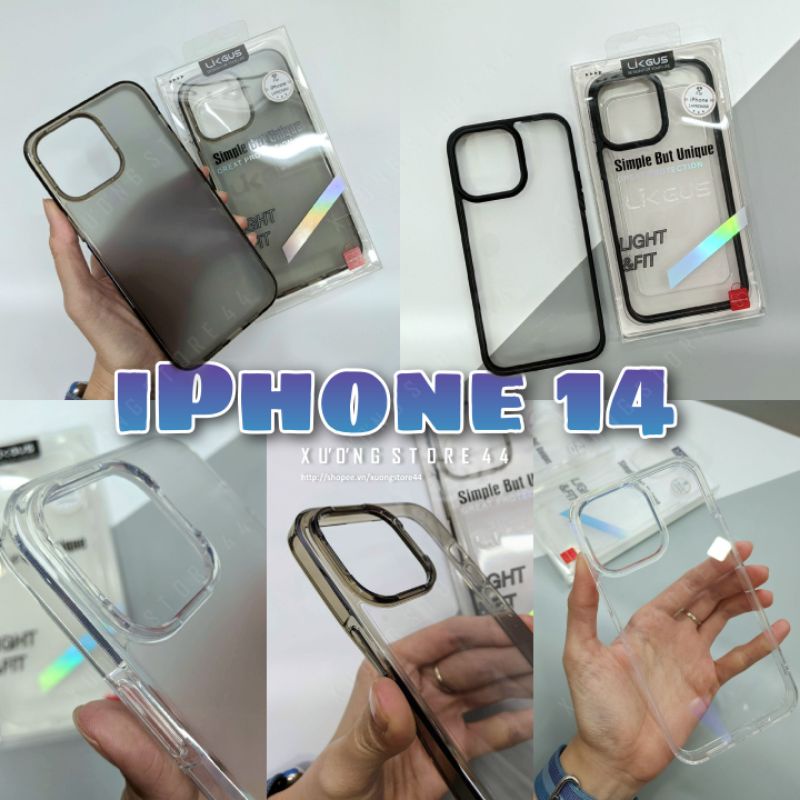 Ốp lưng trong suốt chống sốc iPhone 14 series Likgus (iPhone 14 Pro, iPhone 14 Pro Max)