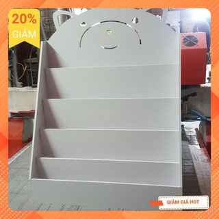 (khắc tên Free) Kệ sách hình gấu đựng đồ đa năng (Size nhỡ)