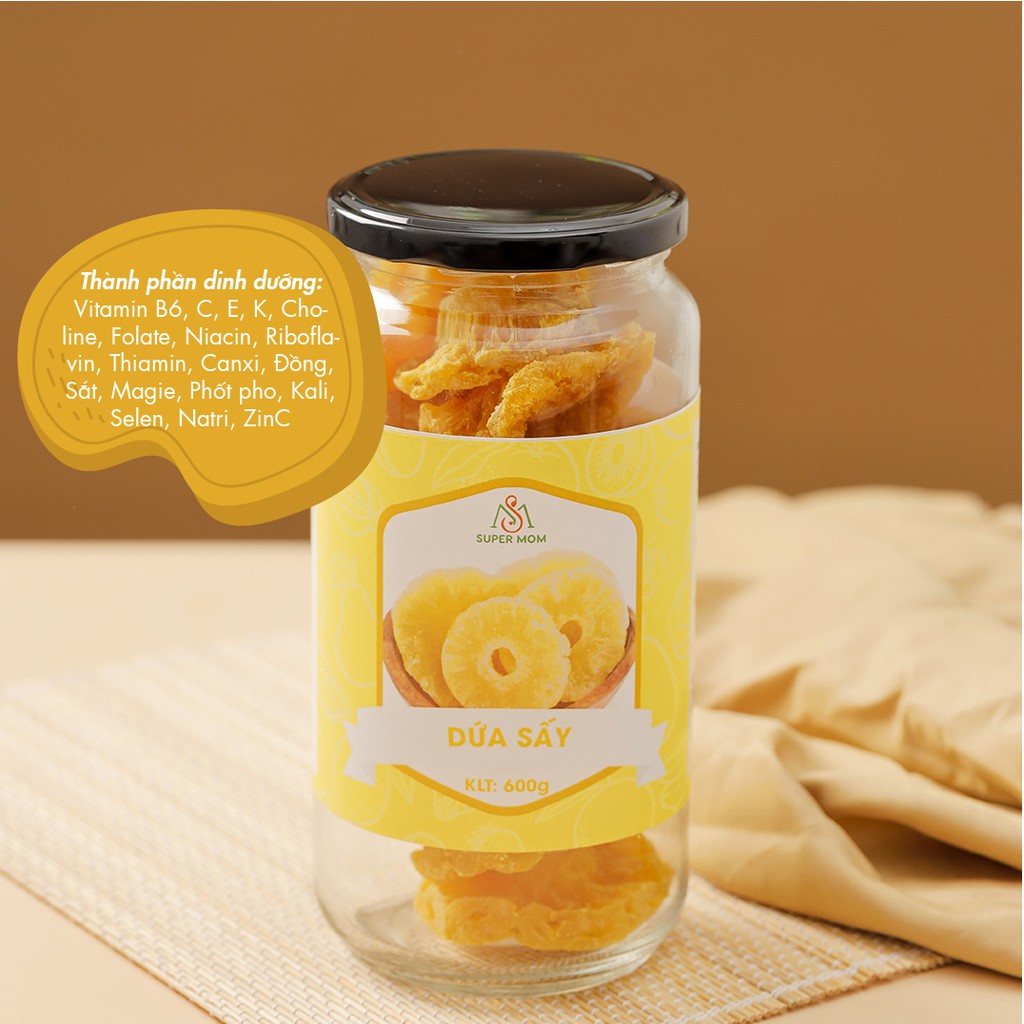 DỨA/ THƠM SẤY DẺO ăn vặt healthy cho người ăn kiêng ăn chay &amp; mẹ bầu giàu vitamin làm sáng da hiệu quả