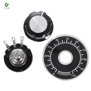 Chiết áp rv24yn 20s b502 5k ohm kèm núm vặn