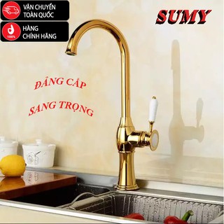 Vòi rửa bát vàng bóng sumy sl-145