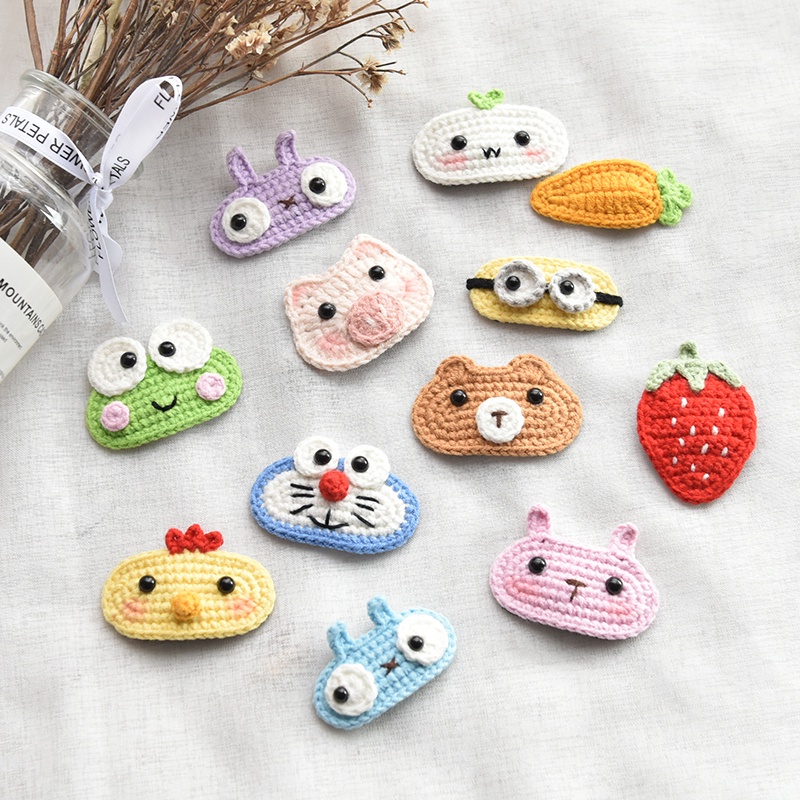 Kẹp tóc handmade bằng len đủ loại con vật dễ thương cho bé gái/ bạn gái/ con gái