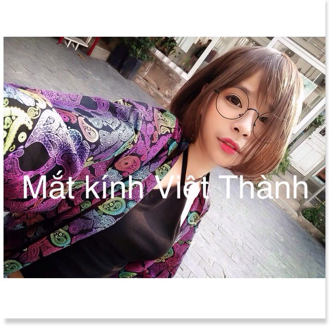Gọng Kính cận Tròn sắt có hộp kính zon tròn xoe kính harry potter kính vintage