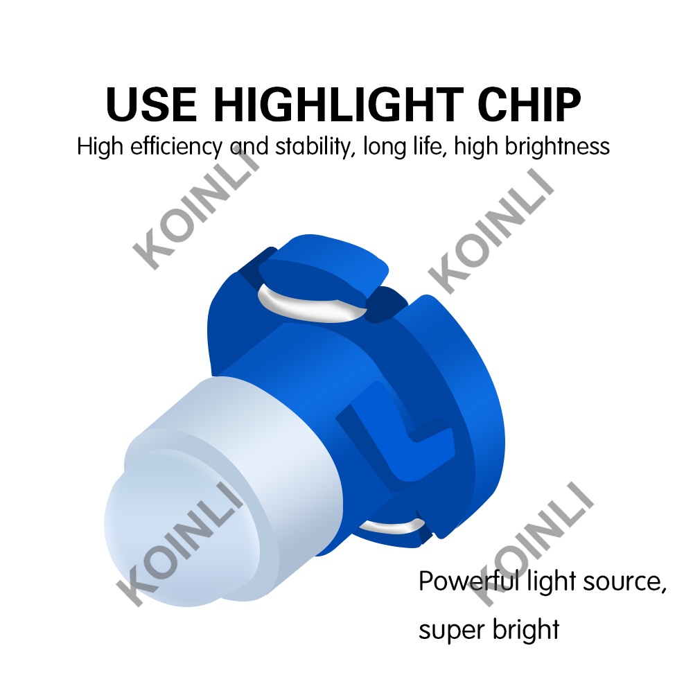 Bóng đèn LED T3 T4.2 T4.7 DC12 ánh sáng trắng cho xe hơi