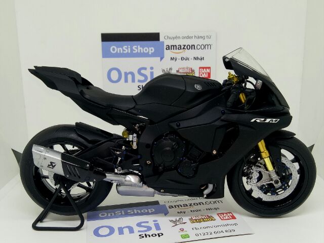 YAMAHA R1M ĐEN NHÁM 1/12 TAMIYA MÔ HÌNH XE MOTO ĐỘ