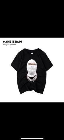 Áo phông mặt nạ Make it Rain 2 màu