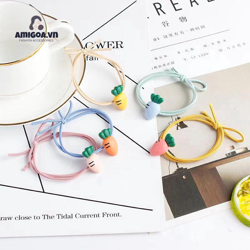 Dây Cột Tóc Hình Cà Rốt Dễ Thương Cho Nữ