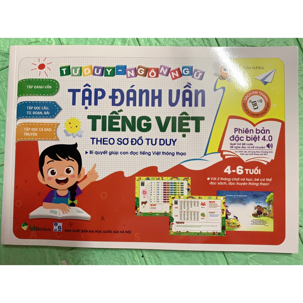 Tập Đánh Vần Tiếng Việt cho bé 4-6 tuổi Phiên bản Đặc Biệt 4.0 Mới Nhất