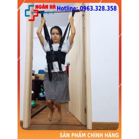 Đai treo xà đơn kéo dãn cột sống, giảm đau cho người thoát vị đĩa đệm